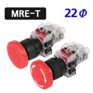 한영넉스 MRE-T 25파이 평면 비상정지 제어용 스위치 MRE-TM1R MRE-TM1G MRE-TR1R