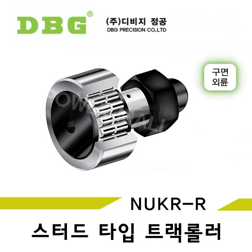 DBG 캠플로워 스터드 타입 트랙 롤러 NUKR85R 구면외륜 복열형 NUKR-R형 국산 디비지정공