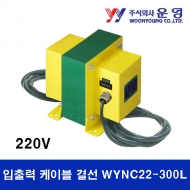 운영 WYNC22-300L 300VA 노이즈컷 트랜스 NCT 단상 입출력 케이블 결선