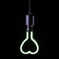블루라이트 캔들 밴딩램프 하트 2.5W 숏타입 CDH4 녹색 LED 에디슨 램프 전구 I64463