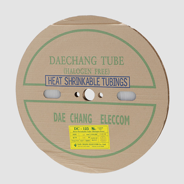 대창일렉컴 12mm 100M 투명 열수축튜브 1롤 수축튜브 I30856