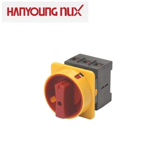 한영넉스 MAS-125A 비상정지용 125A 690V AC 황색가드,적색핸들 메인 스위치
