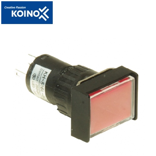 KOINO 건흥전기 KH-516-B22 직사각형 2A2B 조광 걸림형 누름 버튼 스위치 16파이 24V