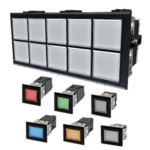 한영넉스 CDN-SA2 정사각 220VAC 집합 표시등